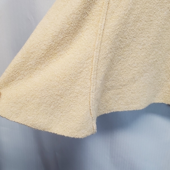 Free People Strawberry Fields Cream Cowl Neck Lagenlook Sweater - Picture 6 of 9